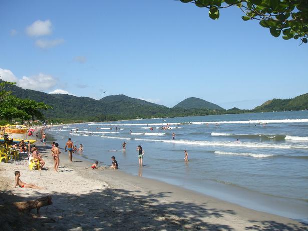 APTOS FAMILIA com AR CONDICIONADO UBATUBA Praia Pereque Acu Exterior foto